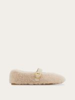 Ferragamo Shearling ballet flat